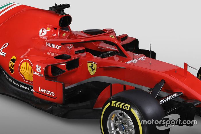 Ferrari SF71H detalle del halo
