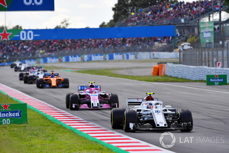 Charles Leclerc, Sauber C37 alla partenza della gara