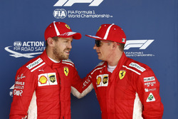 Sebastian Vettel, Ferrari, and Kimi Raikkonen, Ferrari