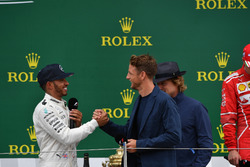 Valtteri Bottas, Mercedes AMG F1, Jenson Button, McLaren and Lewis Hamilton, Mercedes AMG F1 on the podium