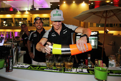 Sergio Perez, Sahara Force India F1; Nico Hülkenberg, Sahara Force India F1