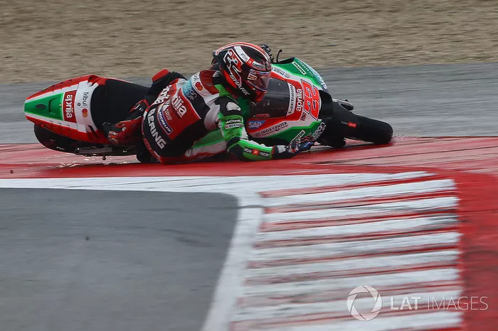 Sam Lowes, Aprilia Racing Team Gresini, caída