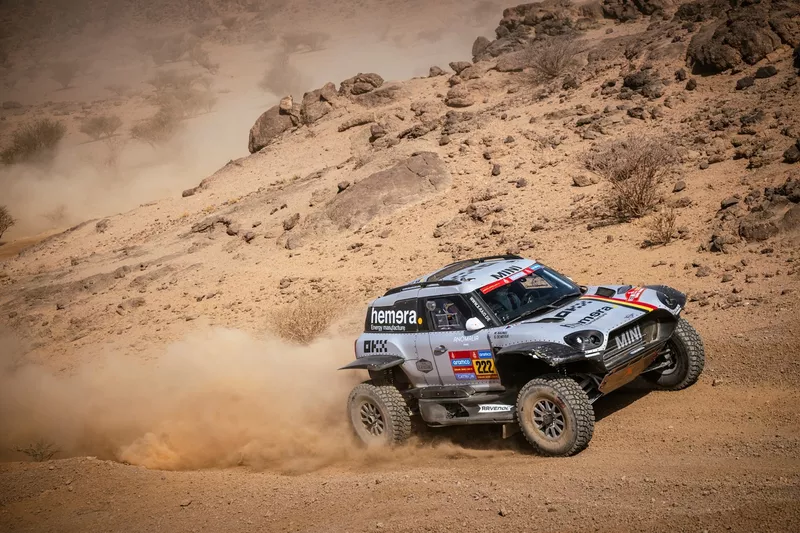 #222 X-Raid Mini JCW Team Mini: Guillaume De Mevius, Mathieu Baumel