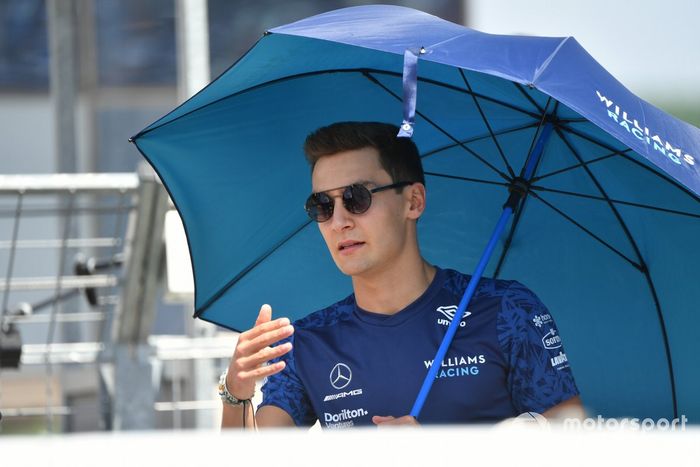 George Russell, Williams en el desfile de pilotos