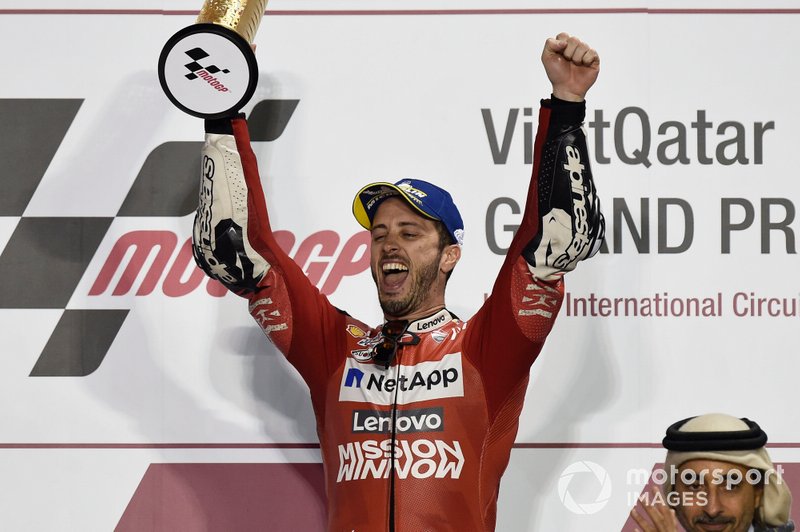 Подіум: переможець гонки Андреа Довіціозо, Ducati Team