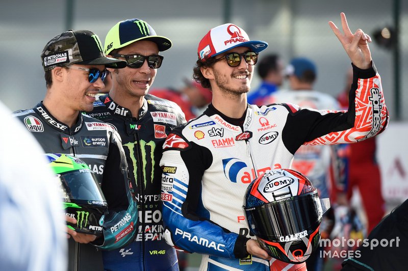 Franco Morbidelli, Petronas Yamaha SRT, Valentino Rossi, Yamaha Factory Racing, Francesco Bagnaia, Pramac Racing