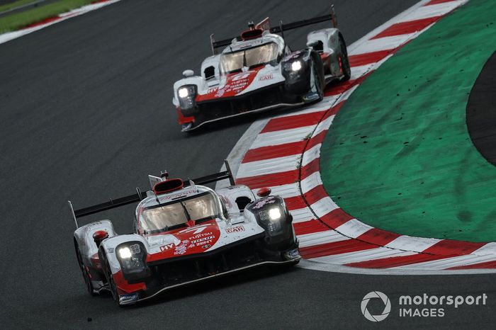 #7 Toyota Gazoo Racing Toyota GR010 - Hybrid: Mike Conway, Kamui Kobayashi, José María López, #8 Toyota Gazoo Racing Toyota GR010 - Hybrid: Sebastien Buemi, Brendon Hartley, Ryo Hirakawa