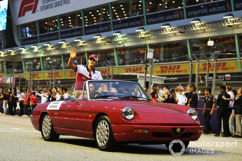 Marcus Ericsson, Sauber on drivers parade