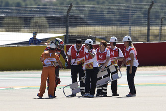 Jorge Lorenzo, Ducati Team, après sa chute
