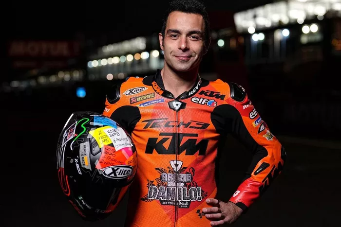 Danilo Petrucci, KTM Tech3 con il suo casco speciale