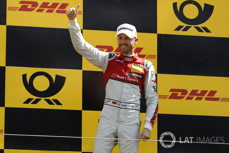 Podium: Race winner René Rast, Audi Sport Team Rosberg