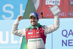 Lucas di Grassi, Audi Sport ABT Schaeffler, festeggai sul podio dopo la vittoria della gara