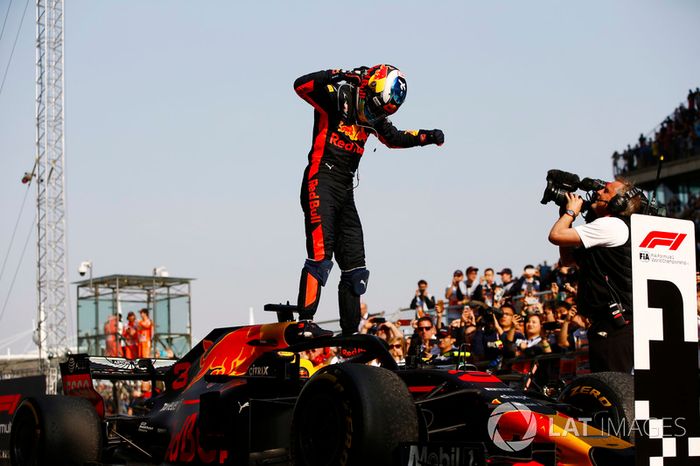 Daniel Ricciardo, Red Bull Racing, ganador de la carrera