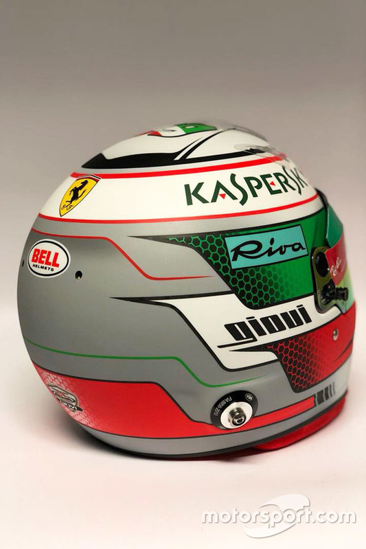 Il casco di Antonio Giovinazzi, Ferrari reserve driver