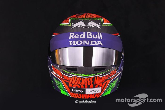 Casco de Brendon Hartley, Toro Rosso para el GP de Mónaco
