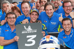 Third place Alex Rins, Team Suzuki MotoGP, Brivio