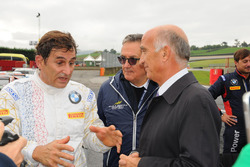 Alex Zanardi, BMW Team Italia, con Giancarlo Minardi y Angelo Sticchi Damiani, Presidente ACI-CSAI