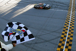 Martin Truex Jr., Furniture Row Racing Toyota takes the checkered flag