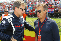Bernd Maylander, FIA Safety Car Driver with Jean Alesi, on the grid