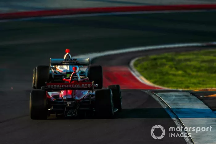 Marcus Ericsson, Chip Ganassi Racing Honda, Scott McLaughlin, Team Penske Chevrolet