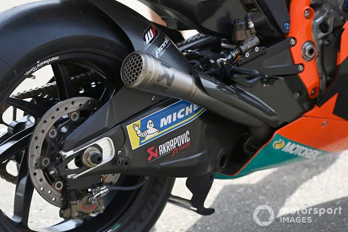 Detalle de la moto de Red Bull KTM Factory Racing