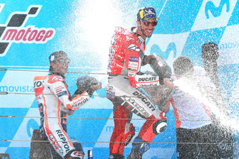 Podyum: Yarış galibi Marc Marquez, Repsol Honda Team, 2. Andrea Dovizioso, Ducati Team
