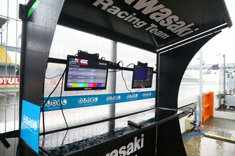 Kommandostand im Regen: Kawasaki Racing