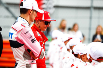 Esteban Ocon, Racing Point Force India, Kimi Raikkonen, Ferrari