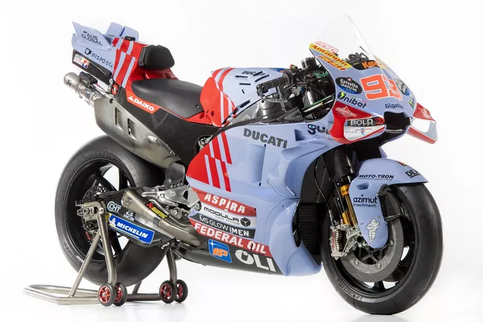 Marc Márquez, decoración de la moto Gresini Racing