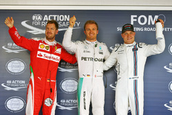 Polesitter: Nico Rosberg, Mercedes AMG F1 Team, second place Sebastian Vettel, Ferrari, third place Valtteri Bottas, Williams
