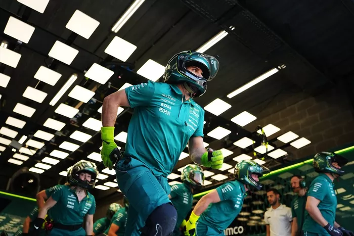 Aston Martin F1 Team pitstop practice
