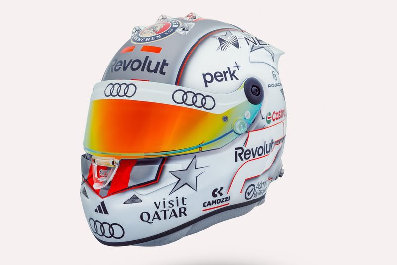 Casco di Nico Hulkenberg, team Audi F1
