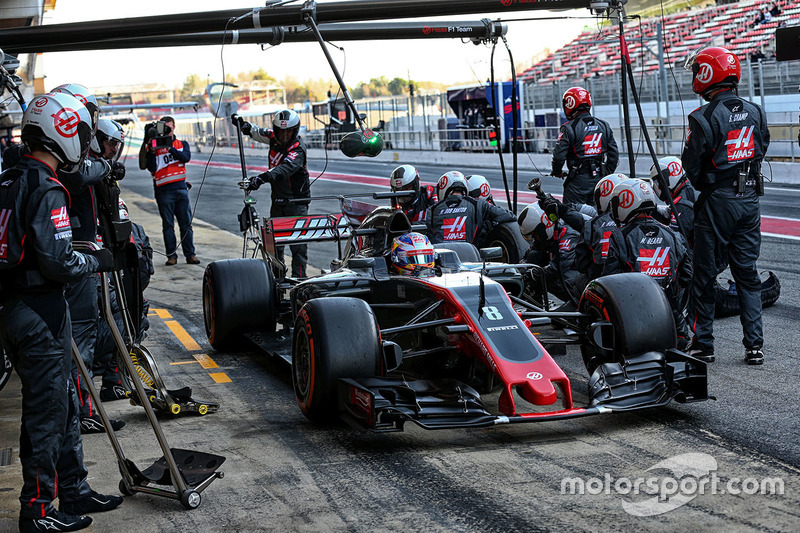 Пит-стоп: Ромен Грожан, Haas F1 VF-17