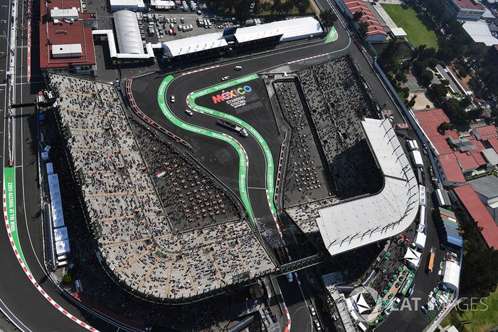 Vista desde el aire de la pista