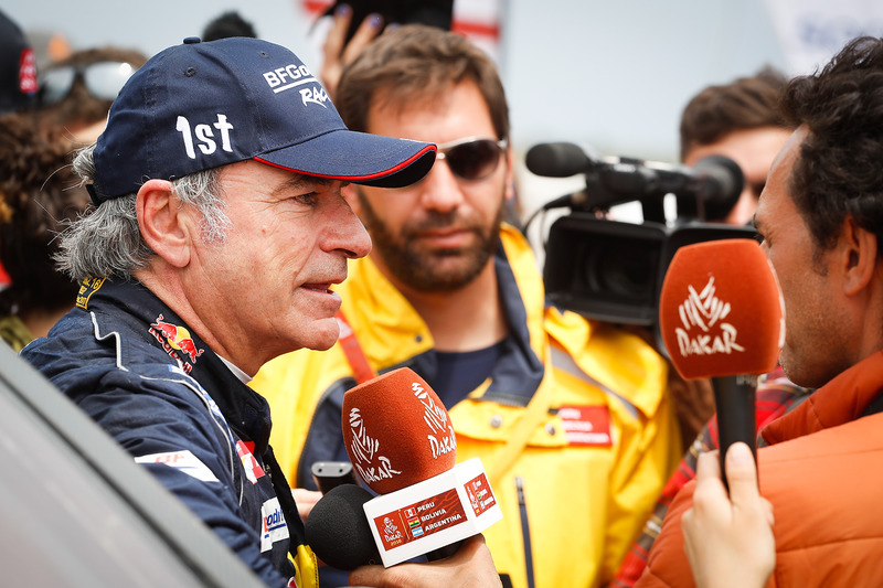 Il vincitore tra le auto Carlos Sainz, Peugeot Sport