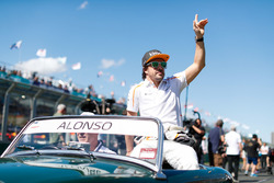 Fernando Alonso, McLaren, in the drivers parade