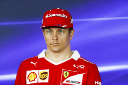 Kimi Raikkonen, Ferrari en la conferencia de prensa