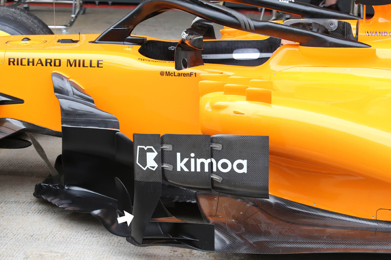 McLaren MCL33 sidepod deflektörleri