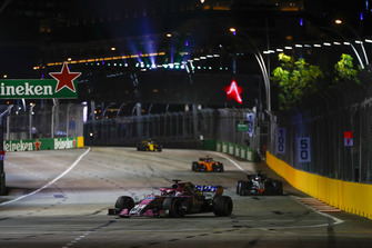 Серхіо Перес, Racing Point Force India VJM11, Ромен Грожан, Haas F1 Team VF-18, Фернандо Алонсо, McLaren MCL33