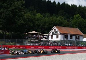 Lando Norris, McLaren, Oscar Piastri, McLaren, Max Verstappen, Red Bull Racing