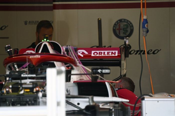 Detalle de freno del Alfa Romeo Racing C41