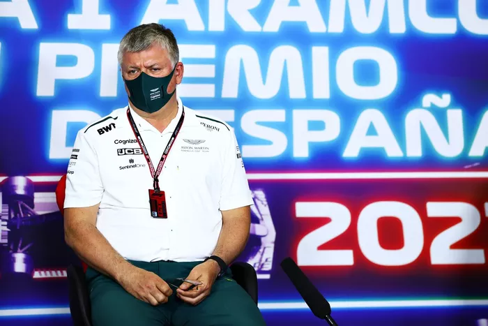 Otmar Szafnauer, director del equipo y consejero delegado de Aston Martin F1, en la conferencia de prensa de los directores del equipo