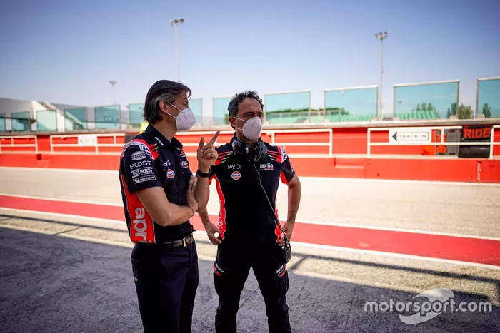 Miembros del Aprilia Racing Team Gresini