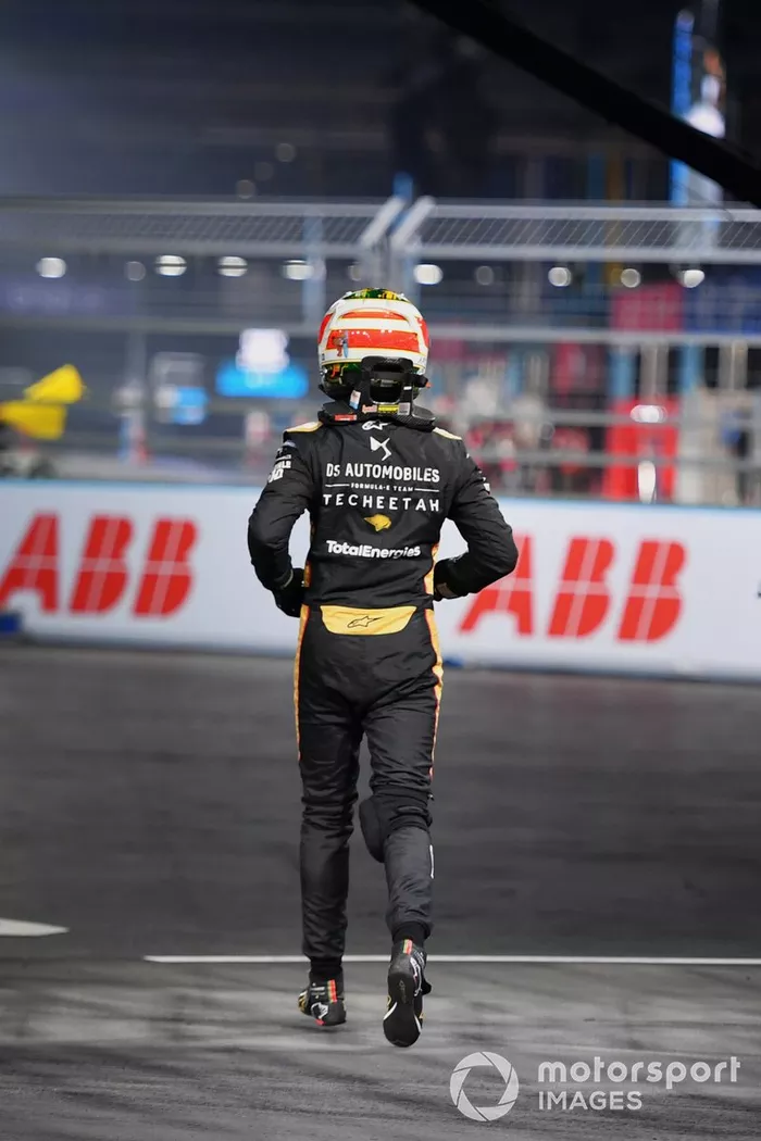 El coche dañado de Antonio Felix Da Costa, DS Techeetah