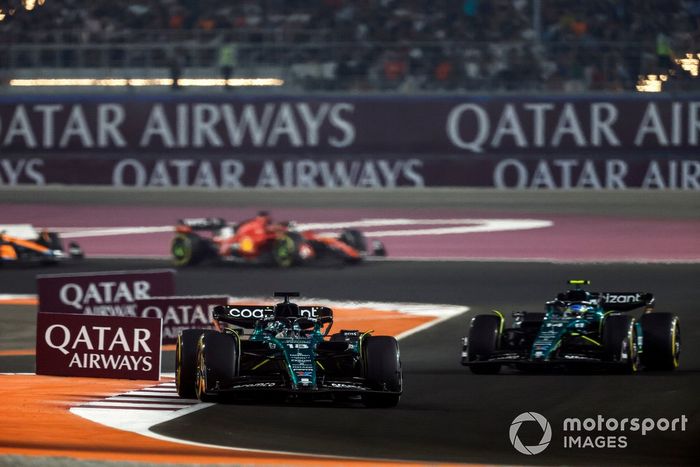 Lance Stroll, Aston Martin AMR23, Fernando Alonso, Aston Martin AMR23