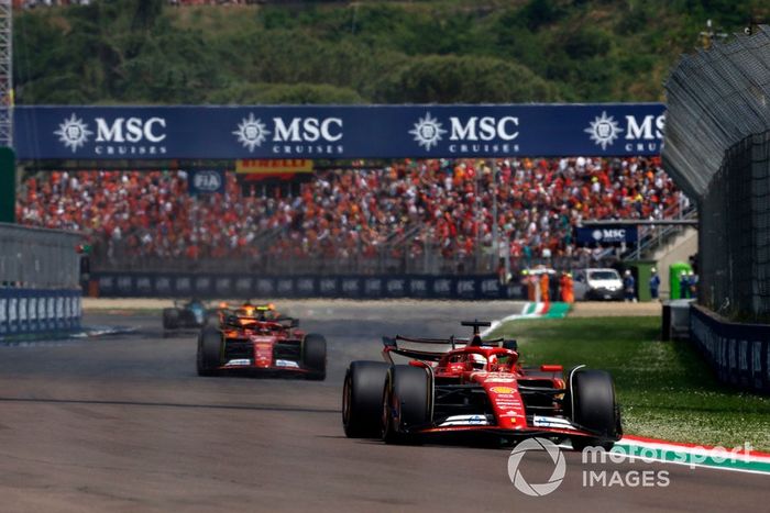 Charles Leclerc, Ferrari SF-24, Carlos Sainz, Ferrari SF-24, Oscar Piastri, McLaren MCL38