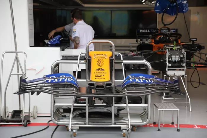 Alerón delantero del McLaren MCL34