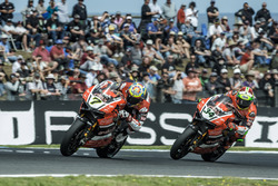 Chaz Davies, Aruba.it Racing - Ducati Team e Davide Giugliano, Aruba.it Racing - Ducati Team