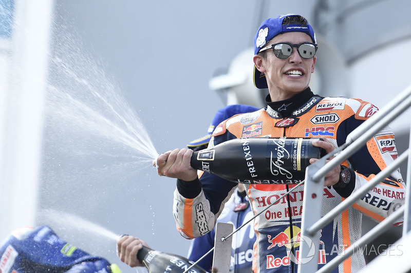 Podio: il vincitore della gara Marc Marquez, Repsol Honda Team