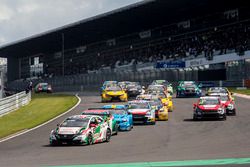 Arrancada carrera 1, Tiago Monteiro, Honda Racing Team JAS, Honda Civic WTCC, líder